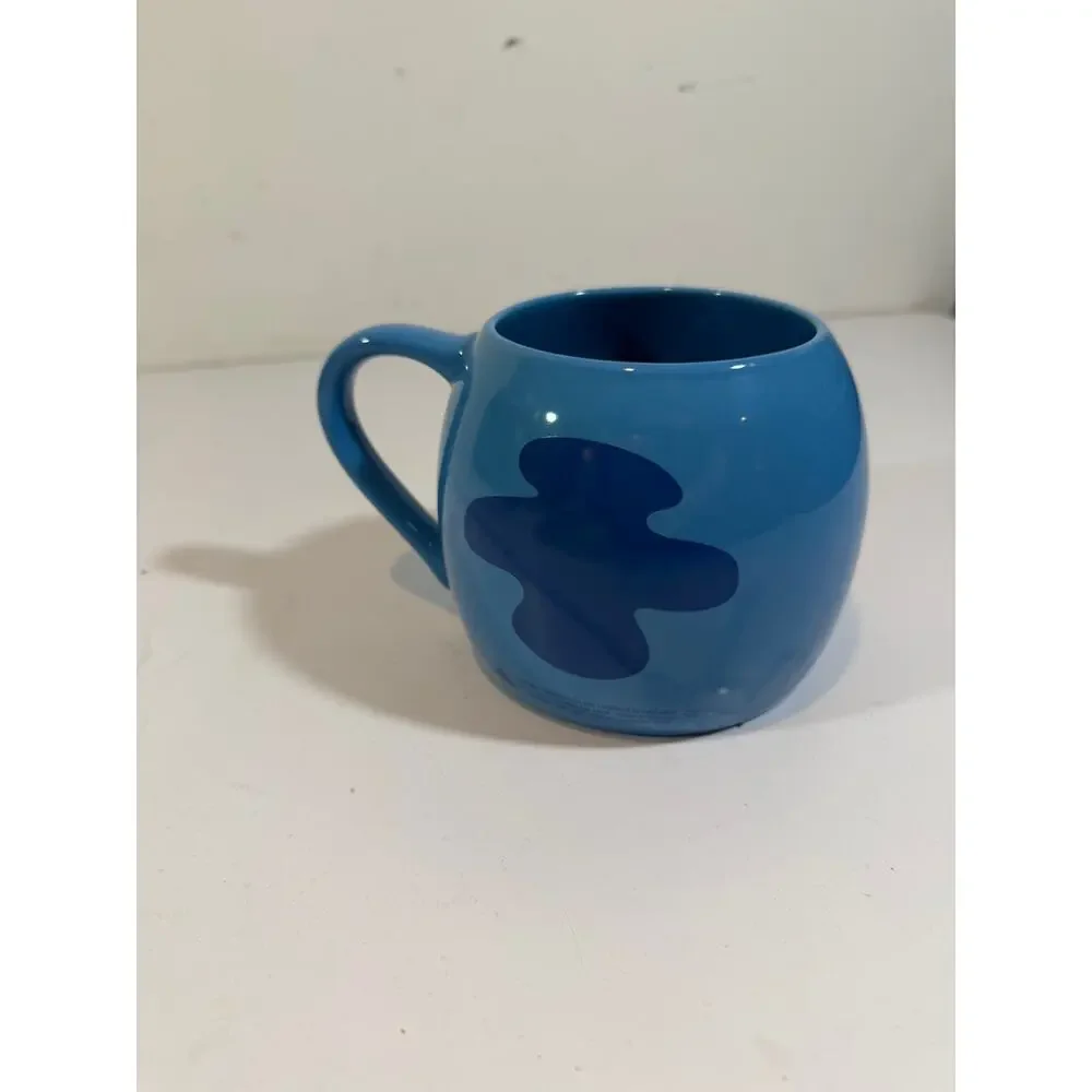 Disney Stitch Blue Big Mouth Ceramic Coffee Mug 29 oz Lilo & Stitch Parks NEW